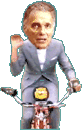 Ralph Nader. I'm not running for President, I'm RIDING for president!